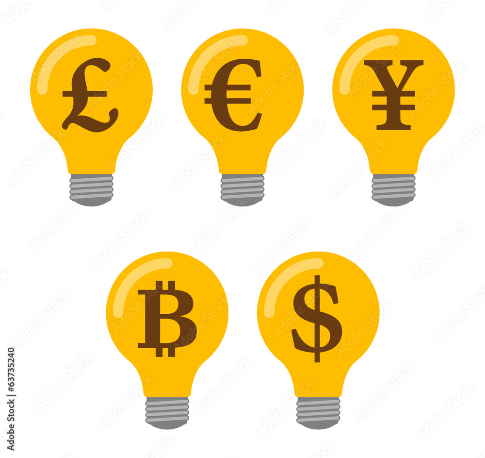 Lightbulb icon set Lightbulb icon set
