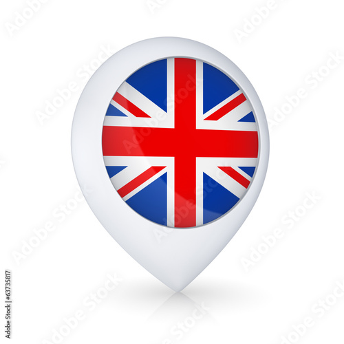 Free Download Icon with flag of UK. - GFXLoad