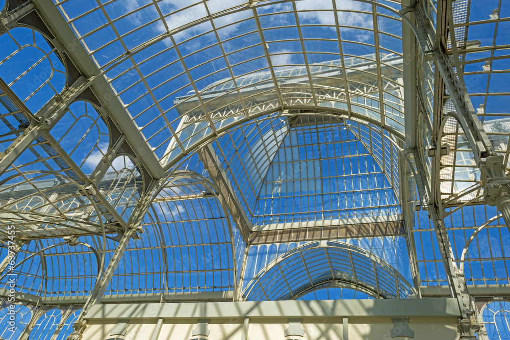 Crystal Palace in the Retiro Park in Madrid Crystal Palace in the Retiro Park in Madrid