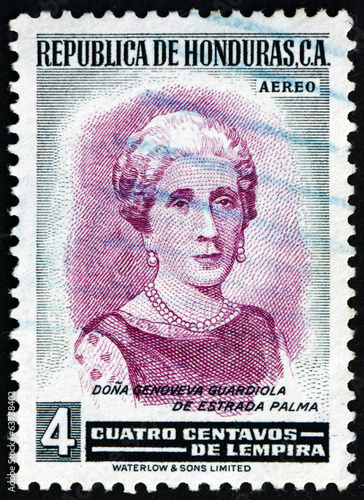 Postage stamp Honduras 1956 Genoveva Guardiola de Estrada Palma