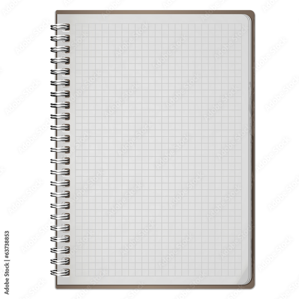 blank realistic spiral notepad notebook isolated on white vector blank realistic spiral notepad notebook isolated on white vector