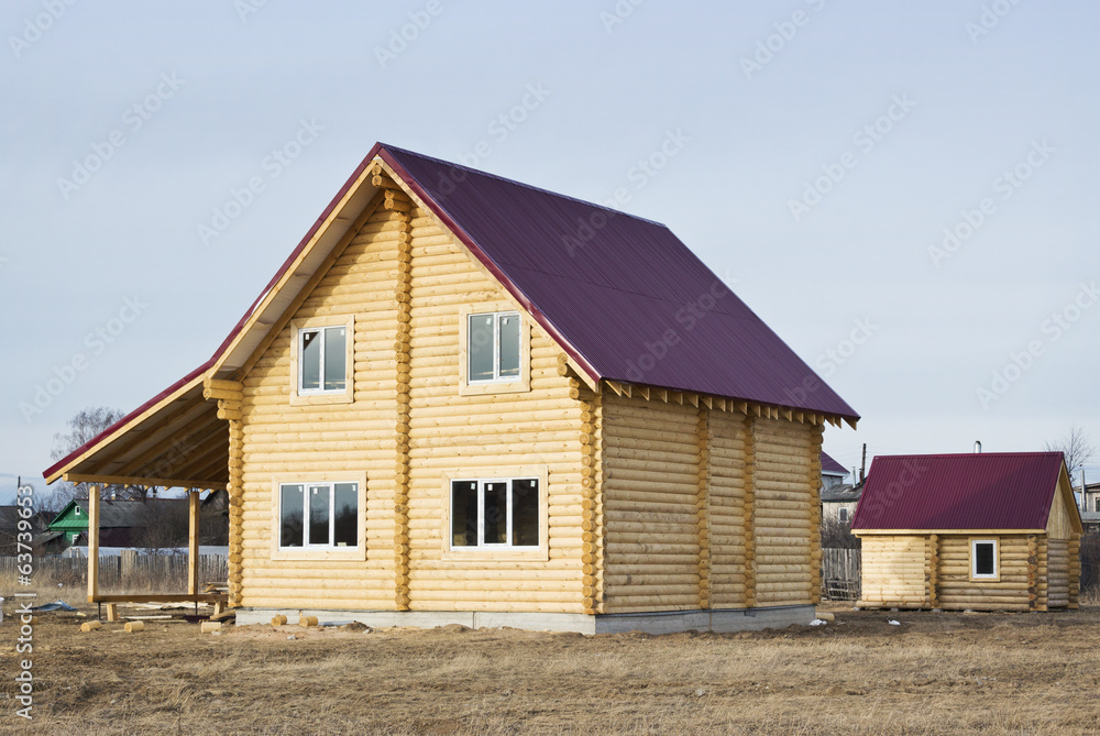 New log house and the vaporarium New log house and the vaporarium