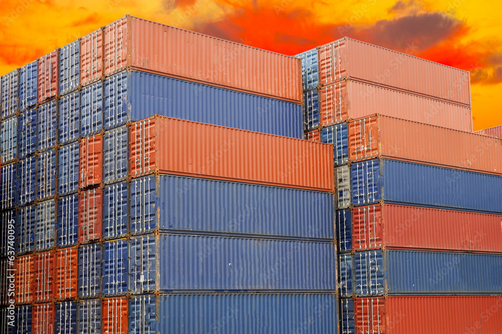 Fototapeta premium Containers