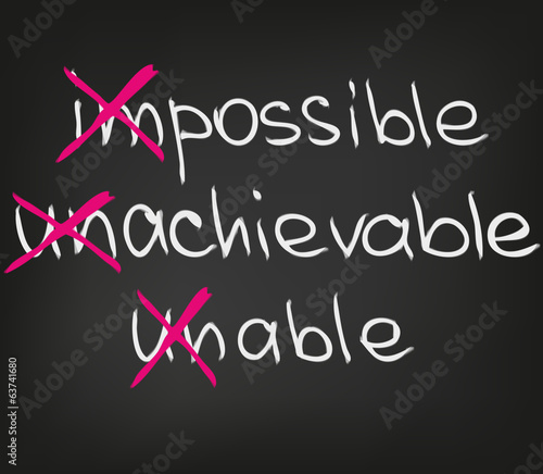 Impossible unachievable unable