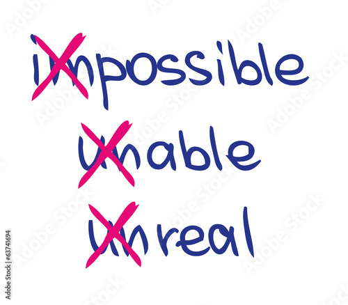 impossible unable unreal