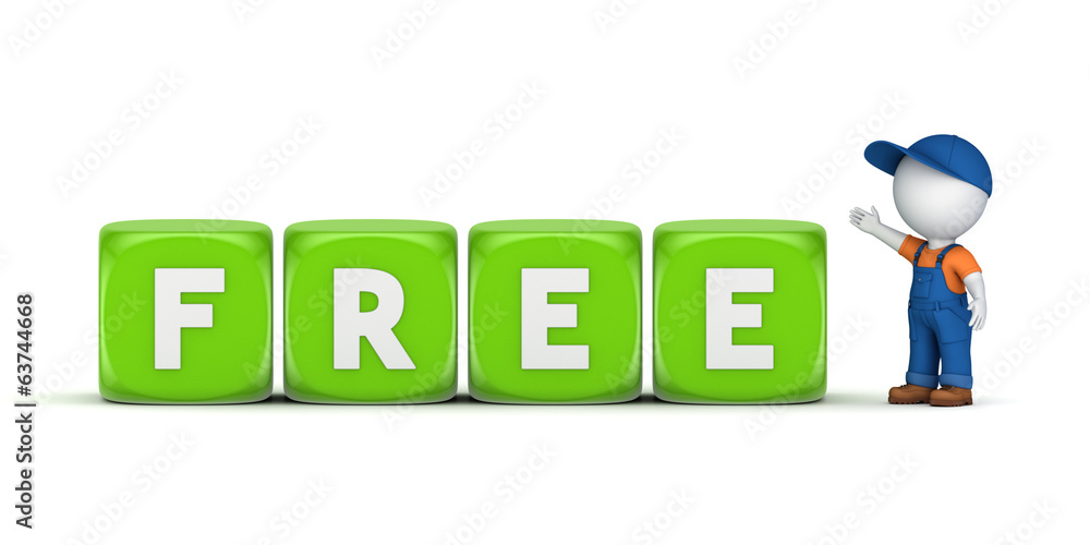 3d small person in workwesr and word FREE. 3d small person in workwesr and word FREE.
