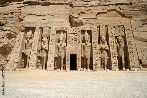 The Temple of Hathor and Nefertari, Abu Simbel, Egypt