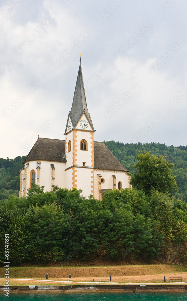 Resort Maria Worth. Church of St. Primus and Felician. Austria