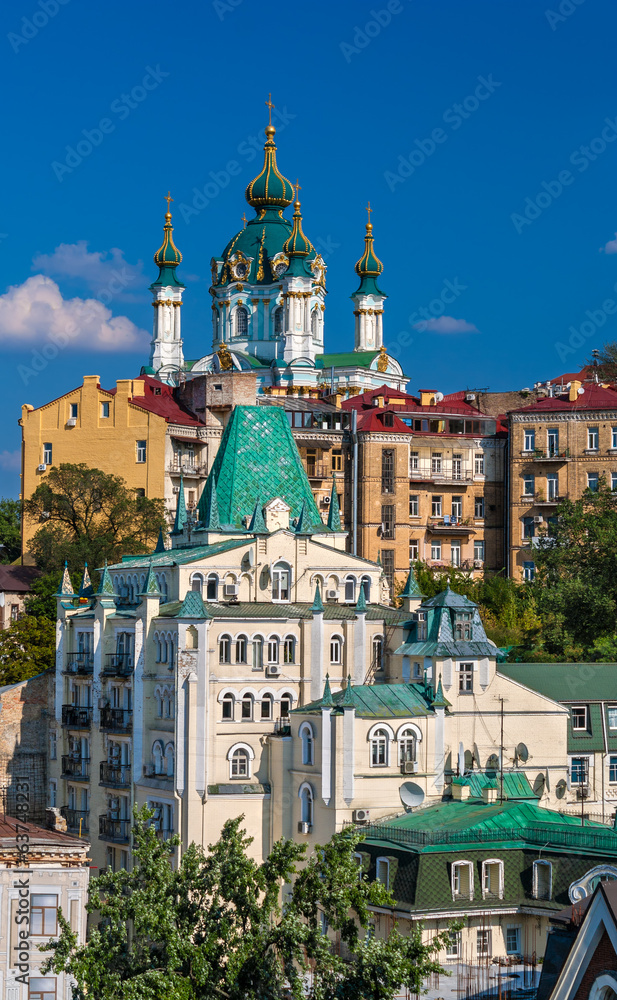 View of St Andrew's Church - Kyiv, Ukraine