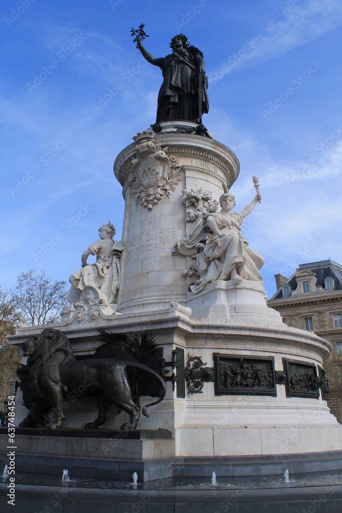 Fototapeta premium Place de la République, Paris