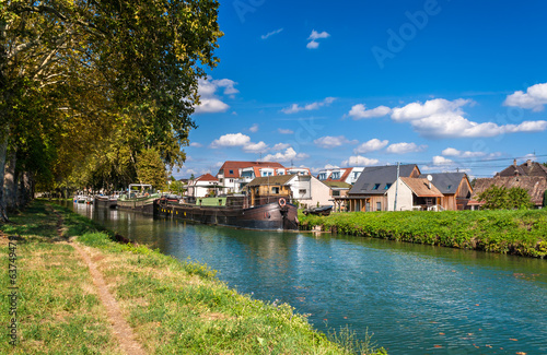 Rhone – Rhine Canal in Alsace, France