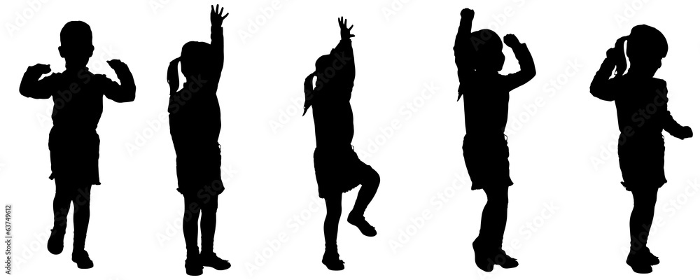 Vector silhouette of girl. Vector silhouette of girl.