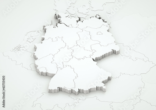 Deutschland und angrenzende Länder detailgetreu / V. 2.0