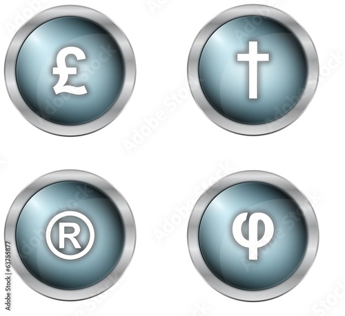 buttons and symbols