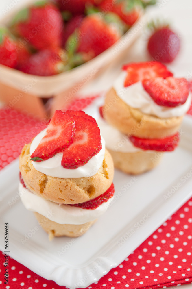 Erdbeer Shortcake Cupcakes Erdbeer Shortcake Cupcakes