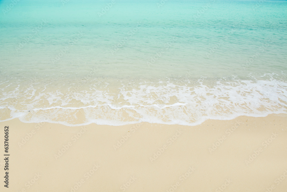 Wave Sea on the sand beach Wave Sea on the sand beach