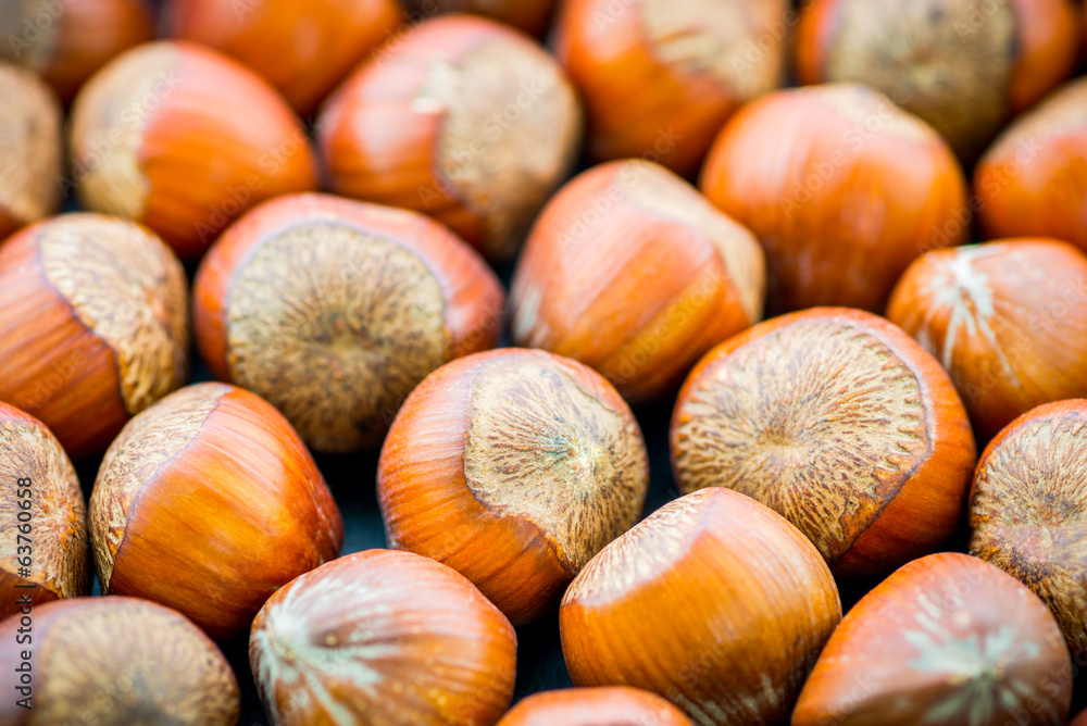 Hazelnuts as background. Selective focus. Soft light. Hazelnuts as background. Selective focus. Soft light.