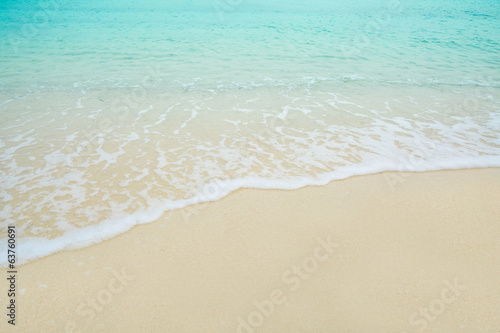 Wave Sea on the sand beach