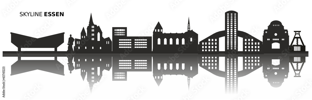 Fototapeta premium Skyline Essen