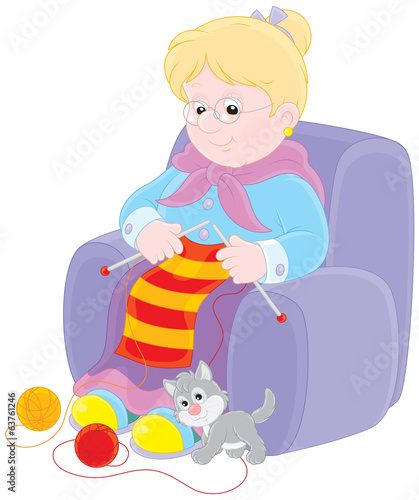 Granny knitting