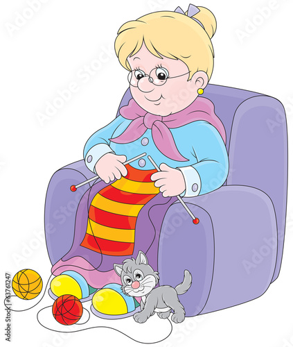 Granny knitting