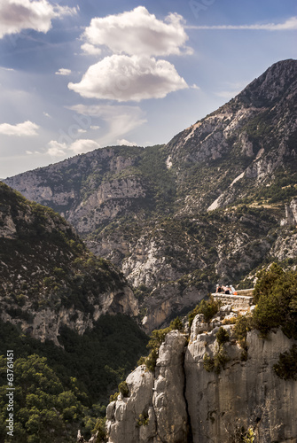 The Verdon Gorge in south-eastern France,