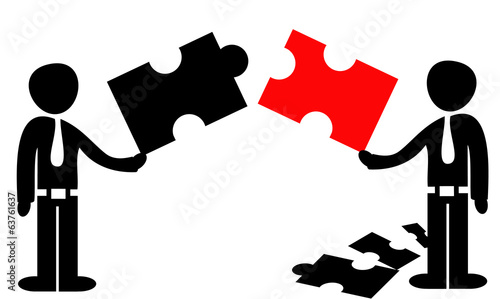 Cooperation "puzzle" concept