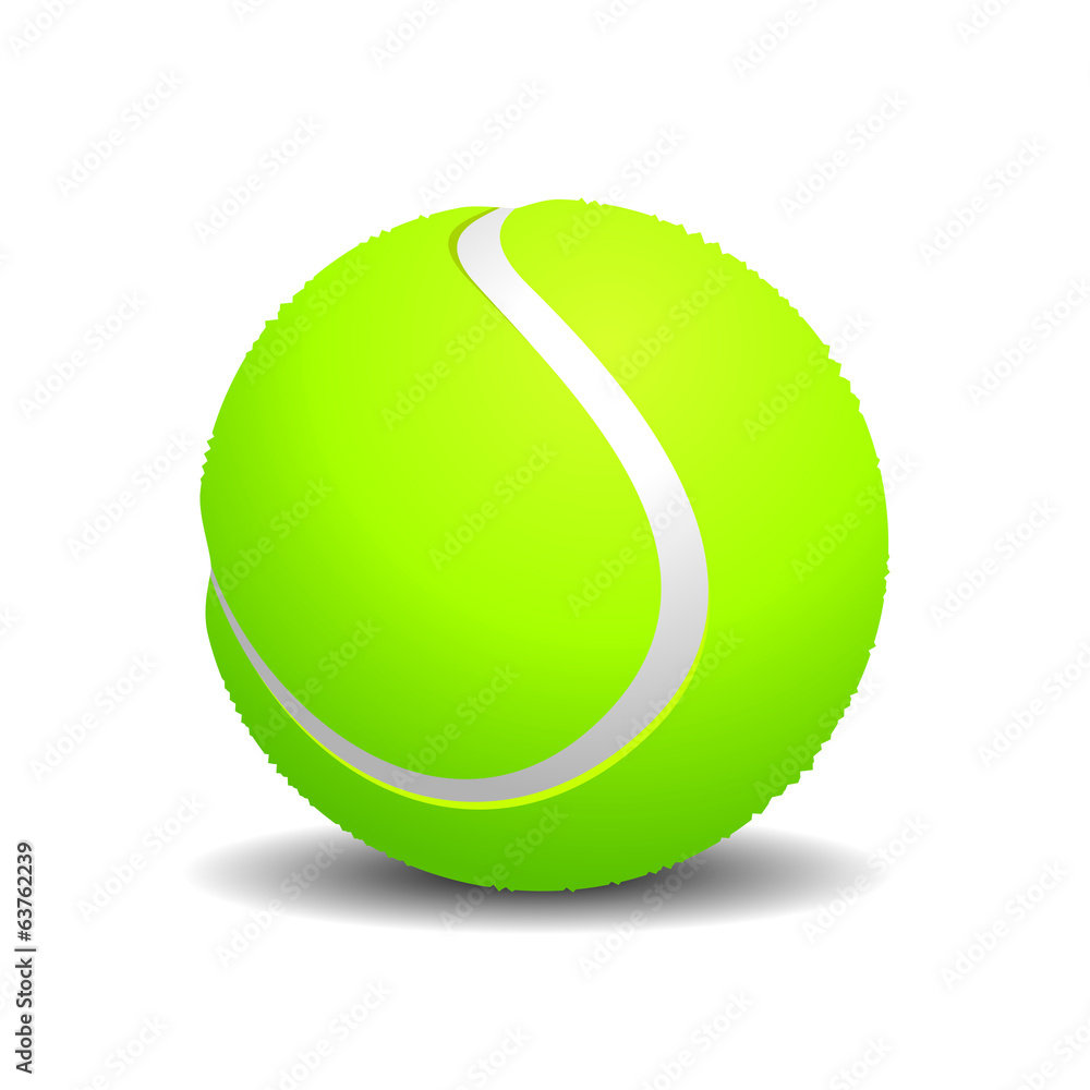 Tennis ball on white background Tennis ball on white background
