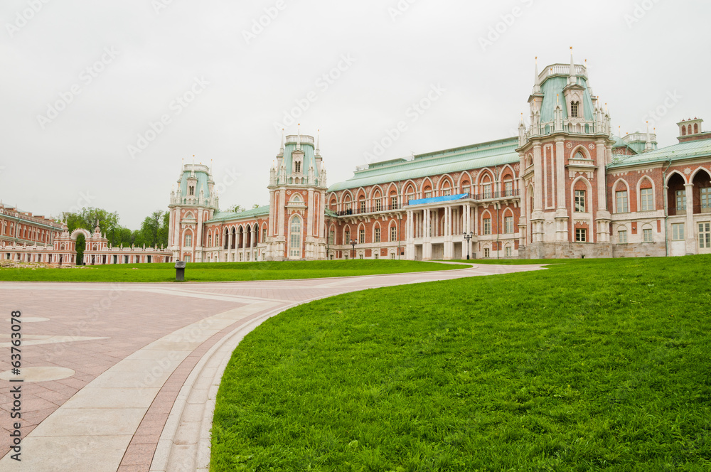 Palace in Tsaritsyno in Moscow