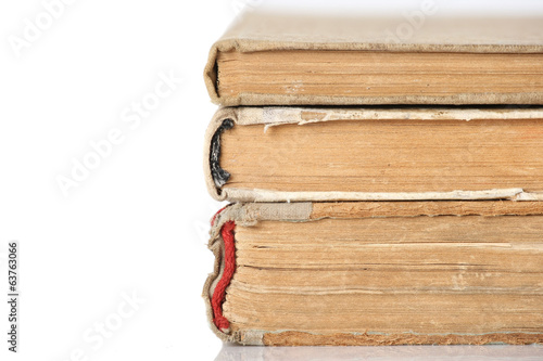 Canvas Print stack of old books