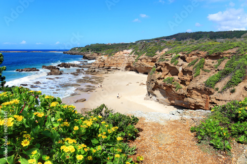 Some of the caves at Caves Beach NSW Austraia photo