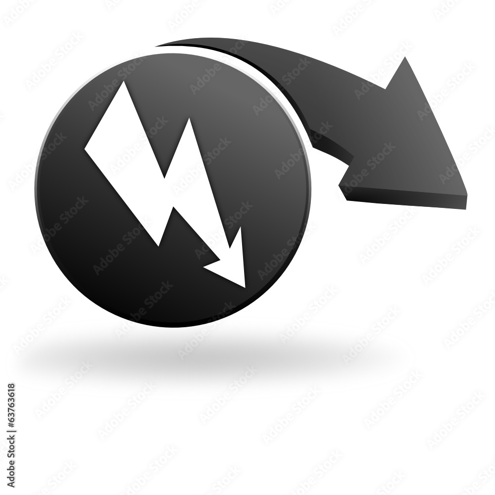 danger électrique sur symbole noir danger électrique sur symbole noir