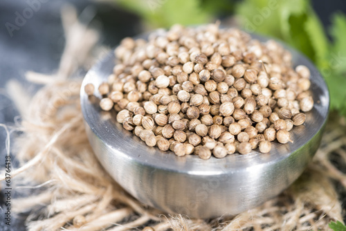 Bowl with Coriander Seeds