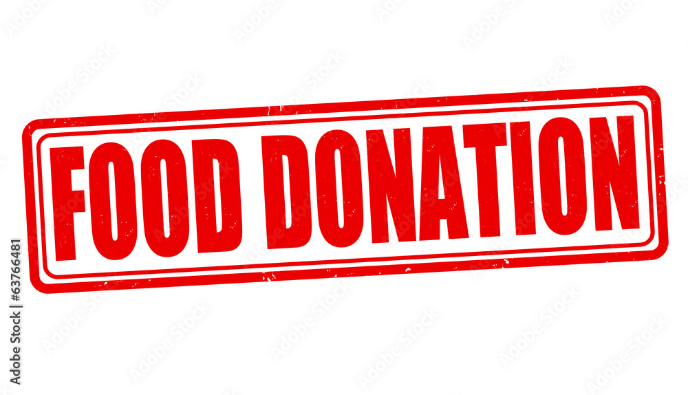 Food donation stamp Food donation stamp