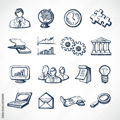 Infographic sketch icons