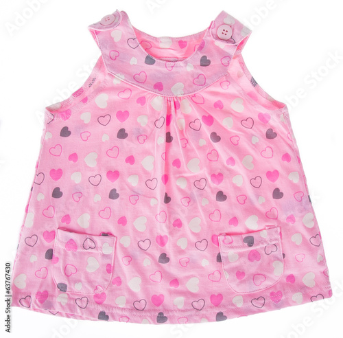 shirt. baby dress isolated "baby girl dress" © heinteh