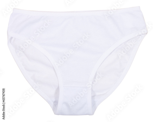 Women's panties isolated on white