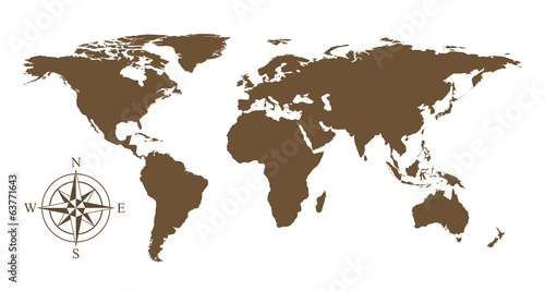 Vector world map