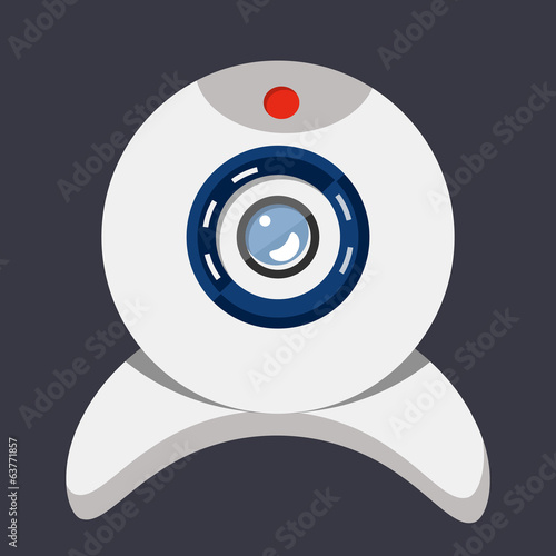 webcam  flat illustration