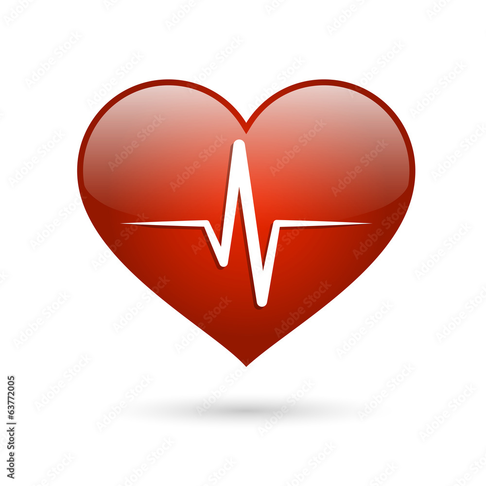 Heart beat rate icon Heart beat rate icon