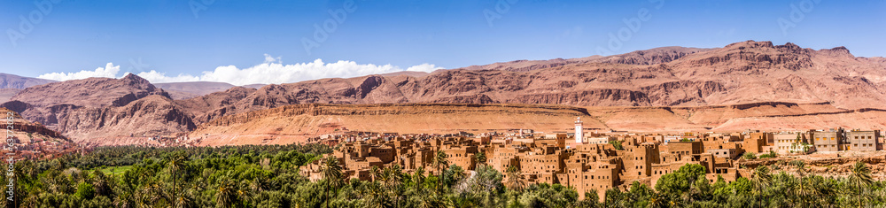 moroccan landscape of palm