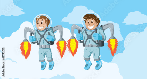 Kids with Rocket packs