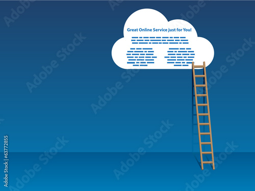 Cloud services with cloud and ladder