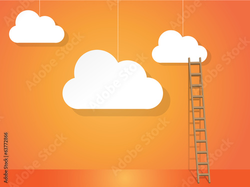 Cloud services with cloud and ladder