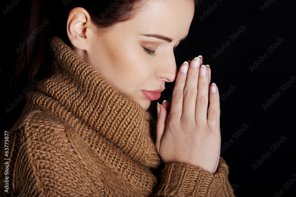 Woman praying