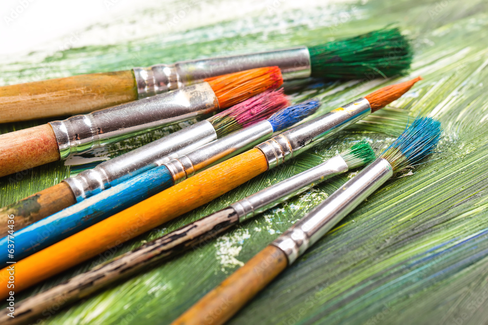Paints and brushes Paints and brushes