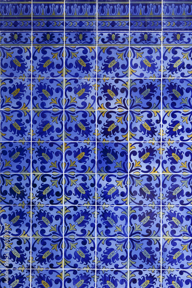 Detail of Portuguese tiles