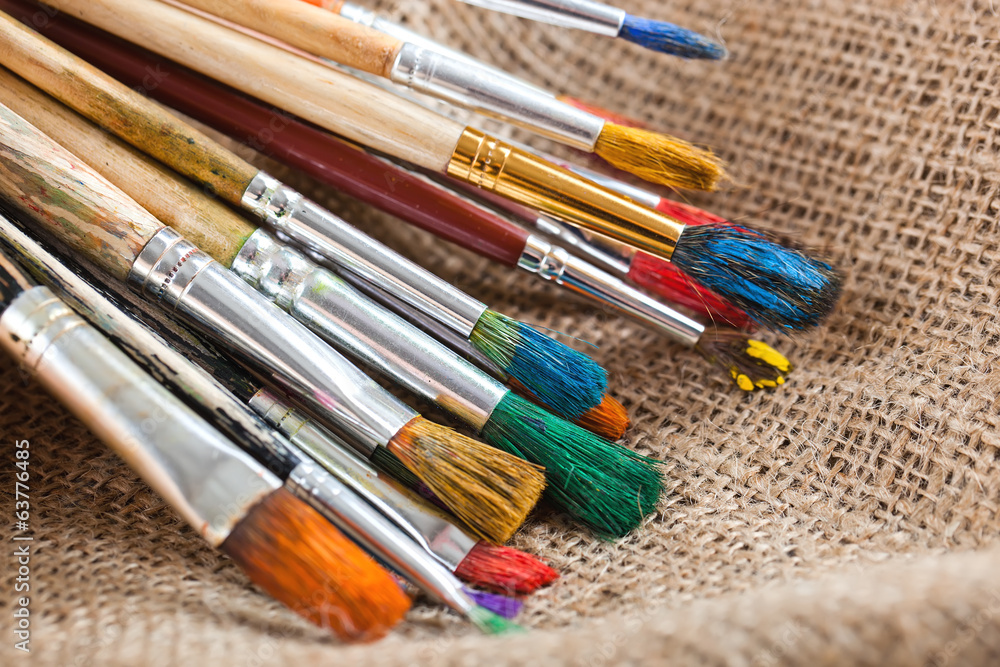 Paints and brushes Paints and brushes
