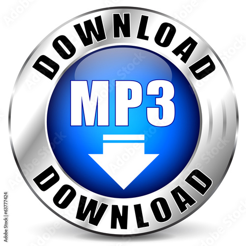 Vector mp3 chrome icon