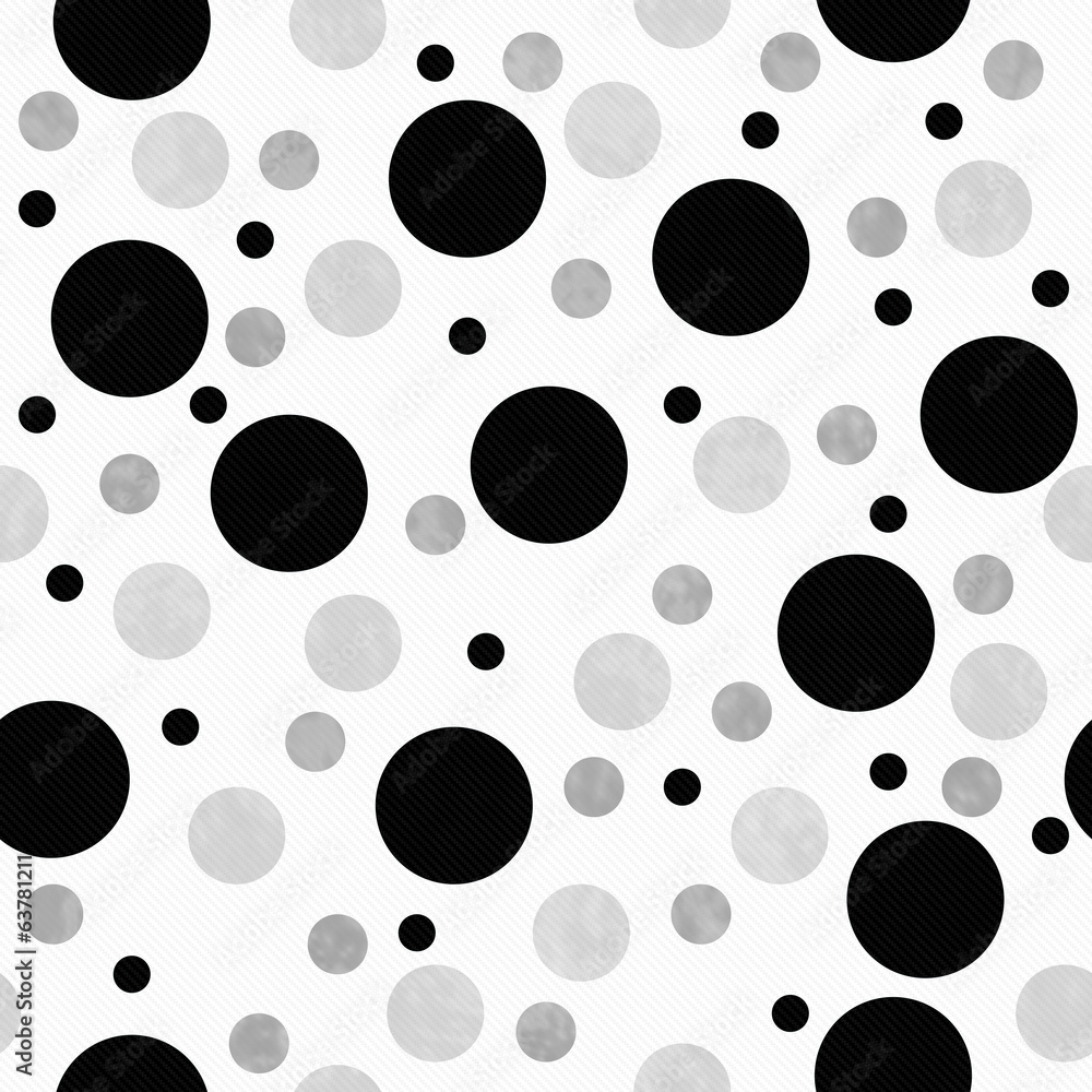 Black, Gray and White Polka Dots Pattern Repeat Background Black, Gray and White Polka Dots Pattern Repeat Background
